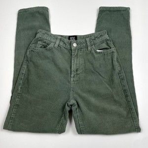 16. NWOT BDG Urban Outfitters Womens High Rise Corduroy Jeans Green 24 Cotton